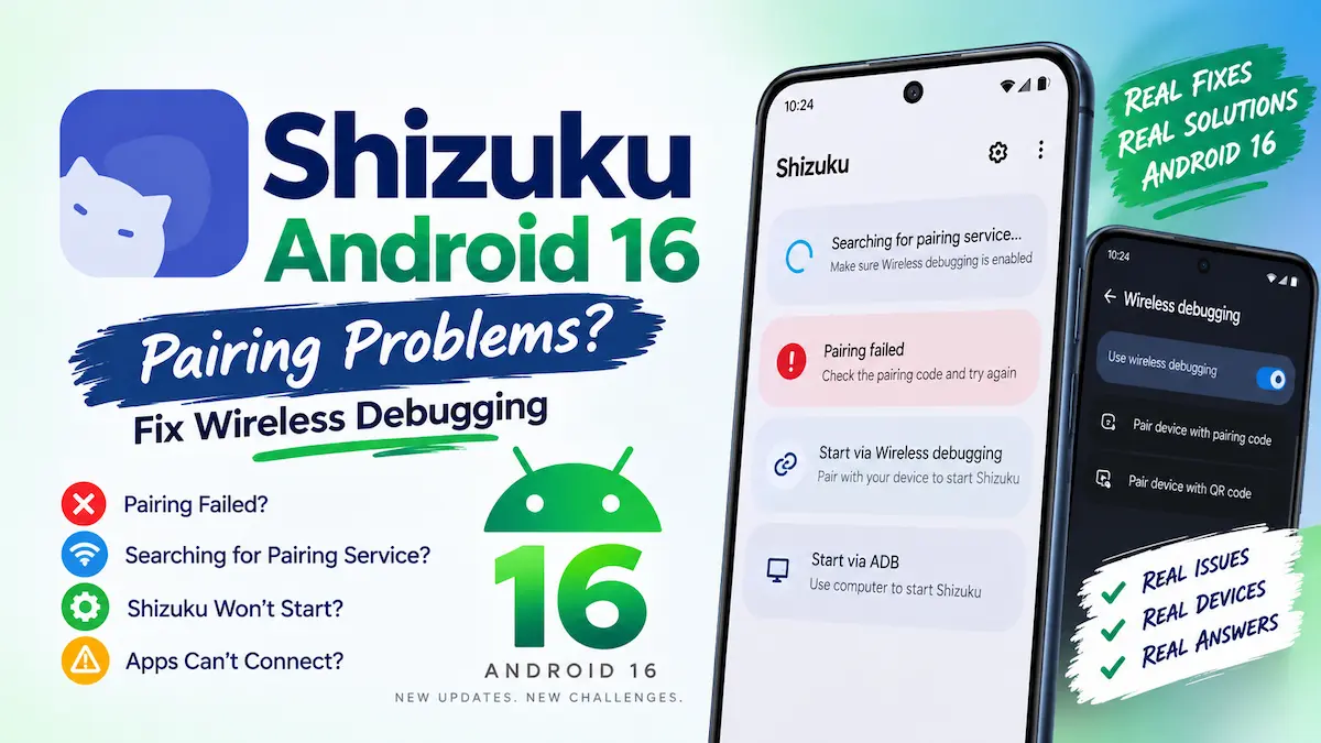 Shizuku Android 16 Pairing Fix Wireless Debugging